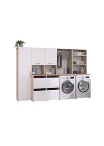 Parisot Ensemble de meubles pour machine &agrave; laver LAUNDRY 1