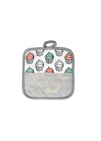 Metaltex Topflappen mit Motiv 2er Set MUFFIN