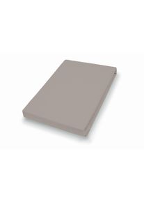 H.G. Hahn-Haustextilien Drap housse 100x200cm pierre