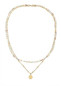 Elli Kette Damen, hellblau / gold / rosa, Gr&ouml;&szlig;e 42