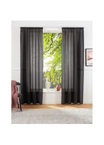 LeGer Home by Lena Gercke, LeGer Home by Lena Gercke Vorhang &raquo;Lanea&laquo; Stangendurchzug 1 Stk. tlg. Leinenoptik, 1 Schal, verschiedene Gr&ouml;ssen, anthrazit