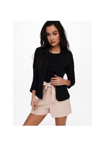 Only, Unisex, Only Jerseyblazer &raquo;ONLPOPTRASH &ndash; 2-Knopf Blazer mit taillierter Silhouette&laquo; regular fit, Milano Rib, Materialmix, Reverskragen, 