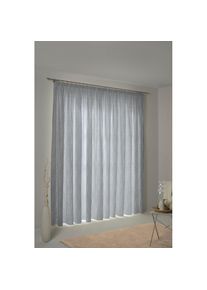 Adam, Vorhang &raquo;Easy Diamond&laquo; Kr&auml;uselband 1 Stk. tlg. aus 100% Bio-Baumwolle, dunkelblau, Jacquard, Baumwolle (Bio-Baumwolle)