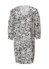 Ichi, Femmes Robe 'Jepia', bleu clair / noir / coquille d'oeuf