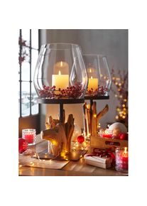 HEINE HOME, HEINE HOME Windlicht, braun, natur, B/H/T: 25 cm x 114 cm x 25 cm