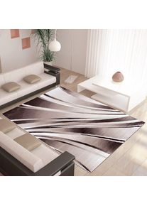 Ayyildiz Teppiche, Teppich &raquo;Parma 9210&laquo; rechteckig 9 mm H&ouml;he L&auml;ufer, Kurzflor, Wohnzimmer, braun, Kunstfaser, 9 mm