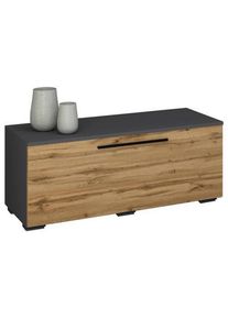 Mid.you Lowboard , Anthrazit , Metall , 95x39x40 cm , in verschiedenen Holzdekoren erh&auml;ltlich , Wohnzimmer, TV M&ouml;bel, Lowboards