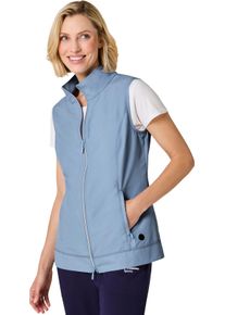 Damen Funktionsweste mit 2-Wege-Reissverschluss bleu