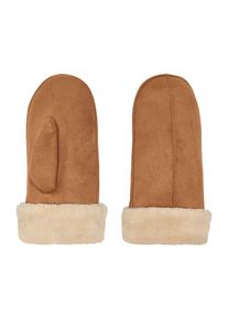 Only F&auml;ustlinge 'ONLNICKI' Damen, creme / karamell, Gr&ouml;&szlig;e M/L