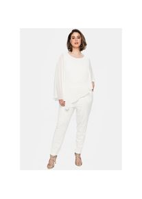 sheego, Unisex, Jumpsuit, sanftes wei&szlig;, 56, Normalgr&ouml;ssen