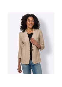 Classic Basics, Unisex, Jackenblazer &raquo;Blazer&laquo;, beige, 54, Leinen-Optik