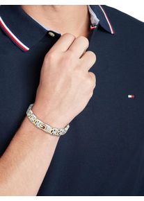 Tommy Hilfiger, Hommes Bracelet 'H-Link', or / argent