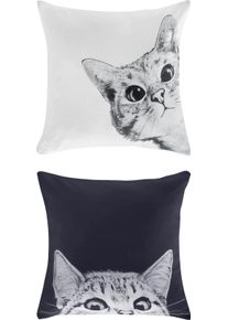 HEINE HOME Kissen schwarz-weiss