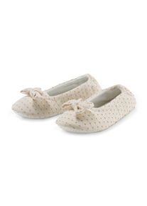 Tchibo - Ballerina-Hausschuhe - Damen - Gr. 36-37 - wei&szlig;