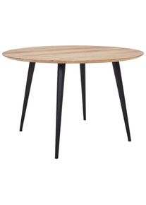 Livetastic Esstisch , Schwarz, Akaziefarben , Holz , Akazie , vollmassiv , Holz , rund , konisch , 120x76x120 cm , Esszimmer, Esstische, Esstische