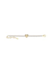 Guess, Femmes Bracelet 'PAVE HEART', or / transparent