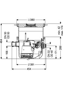 Kessel Hebeanlage Minilift L KTP 300 resistant Unterflurinstallation, befliesbare Abdeckplatte