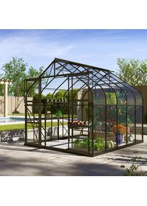 Vitavia Gew&auml;chshaus Dione Tomatenhaus Schwarz, 321x264x255 cm (LxBxH)