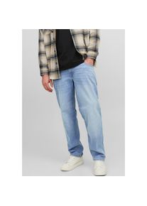Jack & Jones PlusSize Jack & Jones Plussize, Herren, Jack & Jones PlusSize Tapered-fit-Jeans &raquo;JJIMIKE mit Abriebeffekten und funktionalen Taschen&laquo; mit Used-Optik, blau 