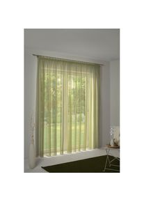 WIRTH, Vorhang &raquo;LORCA&laquo; Kr&auml;uselband 1 Stk. tlg., gr&uuml;n, Obermaterial: 66% Polyester, 34% Baumwolle