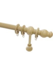 Gardinia, Gardinia Gardinenstange &raquo;Set Holz&laquo; &Oslash; 28 mm 1 l&auml;ufig-l&auml;ufig Fixmass 1-Lauf, natur, Holzwerkstoff