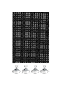 Gardinia, Gardinia Sonnenschutz &raquo;Flexibler Sonnenschutz mit Saugn&auml;pfe&laquo; 1 Stk. transparent Saugn&auml;pfe mit Saugn&auml;pfe, schwarz, Polyester