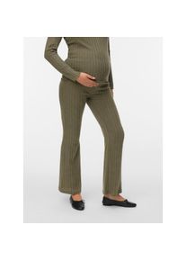 MAMALICIOUS, Unisex, Stretch-Umstandshose &raquo;MLFELIZIA FLARED JRS PANTS HW NOOS&laquo;, grape leaf detail:melange, XS (34), N-Gr, Umstandshose von MAMALICIOUS
