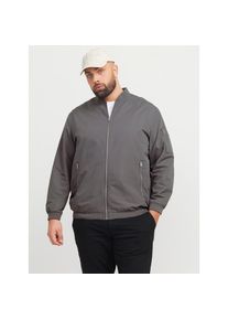 Jack & Jones PlusSize Jack & Jones Plussize, Herren, Jack & Jones PlusSize Bomberjacke &raquo;JJERUSH BOMBER NOOS PLS&laquo; ohne Kapuze mit Reissverschlusstaschen, castlerock, 6XL, 