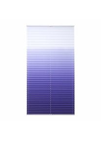 Liedeco, Plissee &raquo;Farbverlauf&laquo; Lichtschutz ohne Bohren verspannt, blau, Obermaterial: 100% Polyester