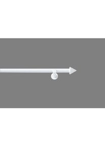 GOOD LIFE, Vorhangstange &raquo;Punta&laquo; &Oslash; 20 mm 1 l&auml;ufig-l&auml;ufig Fixmass, wei&szlig;, Metall