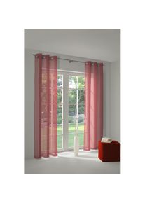 WIRTH, Vorhang &raquo;LORCA&laquo; &Ouml;sen 1 Stk. tlg., rot, Obermaterial: 66% Polyester, 34% Baumwolle