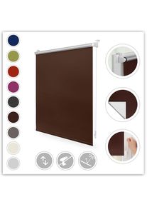 LICHTBLICK Original, LICHTBLICK ORIGINAL Seitenzugrollo &raquo;Klemmfix Hitzeschutz&laquo; verdunkelnd Perlreflex-beschichtet energiesparend ohne Bohren 