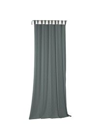WIRTH, Vorhang &raquo;Torbole&laquo; Schlaufen 1 Stk. tlg., petrol, Jacquard, Baumwolle, Polyester