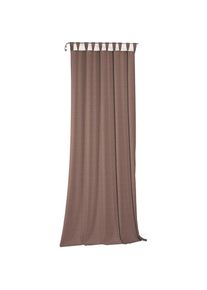 WIRTH, Vorhang &raquo;Torbole&laquo; Schlaufen 1 Stk. tlg., terrakotta, Jacquard, Baumwolle, Polyester
