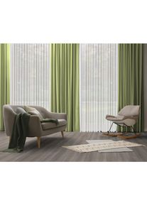 WIRTH, Vorhang &raquo;Dim out&laquo; Multifunktionsband 1 Stk. tlg., gr&uuml;n, Jacquard, Polyester