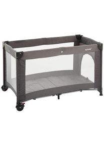 My Baby Lou Reisebett , Dunkelgrau , Metall, Kunststoff, Textil , 60x74x120 cm , SGS-gepr&uuml;ft , zusammenklappbar, Ausstieg , Baby- und Kinderm&ouml;bel, Babyzimmer, Babybetten, Reisebetten