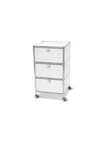 Tchibo - Rollcontainer &raquo;Cn3&laquo; mit 3 Schubladen - 40x40x70,5cm - weiss - Metall