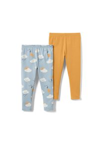 Tchibo - 2 Kleinkinder-Leggings - Unisex - Gr. 122/128 - hellblau
