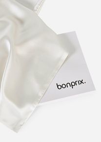 Seiden Kissenbezug in beige, 30x50 cm, bonprix