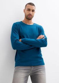 Langarmshirt (3er Pack) in petrol, Gr&ouml;sse 44/46 (S), 100% Baumwolle, bonprix