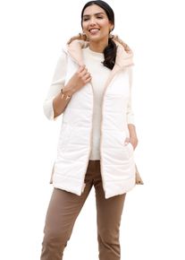 Damen Wendeweste mit verschiedenfarbigen Seiten beige-ecru