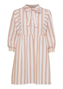 Object Blusenkleid Damen, beige / wei&szlig;, Gr&ouml;&szlig;e 34