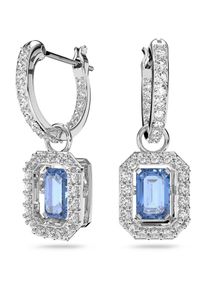 Swarovski, Femmes Boucles d'oreilles 'Una', bleu / argent / transparent