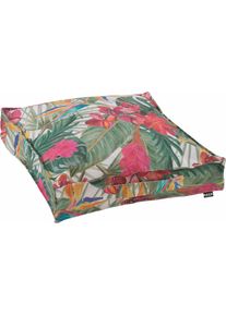 HOCK H.O.C.K., Sitzkissen &raquo;Beach Life&laquo; mit tropischem Muster, bunt, gebl&uuml;mt gemustert, Polyacryl, 1 Stk.