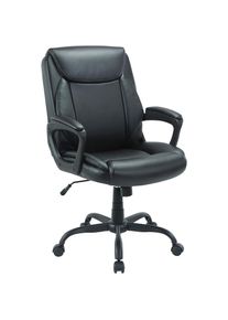 Goodproduct, GOODproduct Chefsessel &raquo;DARKLEY&laquo; () B&uuml;rostuhl, komfortable Polsterung, Wippfunktion, schwarz, B/H/T: 64 cm x 71 cm