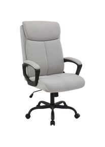 Goodproduct, GOODproduct Chefsessel &raquo;JONNA&laquo; () B&uuml;rostuhl, grau, Metall, Nylon, Stoff, B/H/T: 67 cm x 69 cm