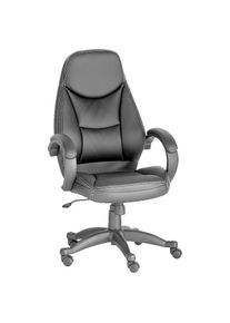 Goodproduct, GOODproduct Chefsessel &raquo;Veronika, B&uuml;rostuhl,&laquo; () komfortabel gepolstert, Kunstleder, schwarz, Kunstleder, B/H/T: 68 cm x 111 cm x 68 cm