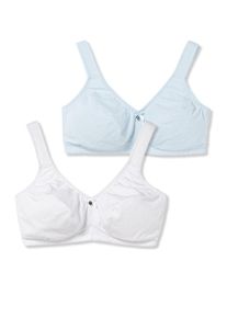 sheego BH Damen Gr&ouml;&szlig;e 115 pastellblau / wei&szlig;