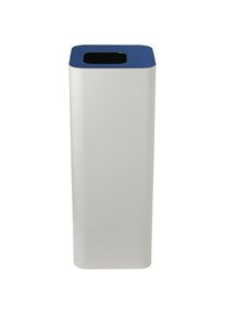 Collecteur de tri Pure, capacit&eacute; 60 l, blanc / argent
