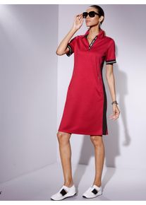 WITT Damen Polokleid mit Modal (TENCEL), rot, Gr&ouml;&szlig;e 52, 50% Modal, 44% Polyester, 6% Elasthan